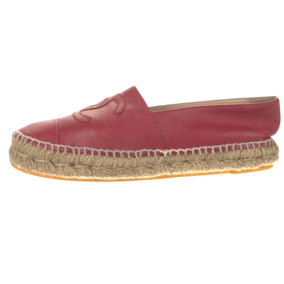 100% Authentic CHANEL Limited Edition Espadrilles | Size 35 | Red - Picture 3 of 5